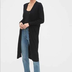 GAP Black Duster Cardigan